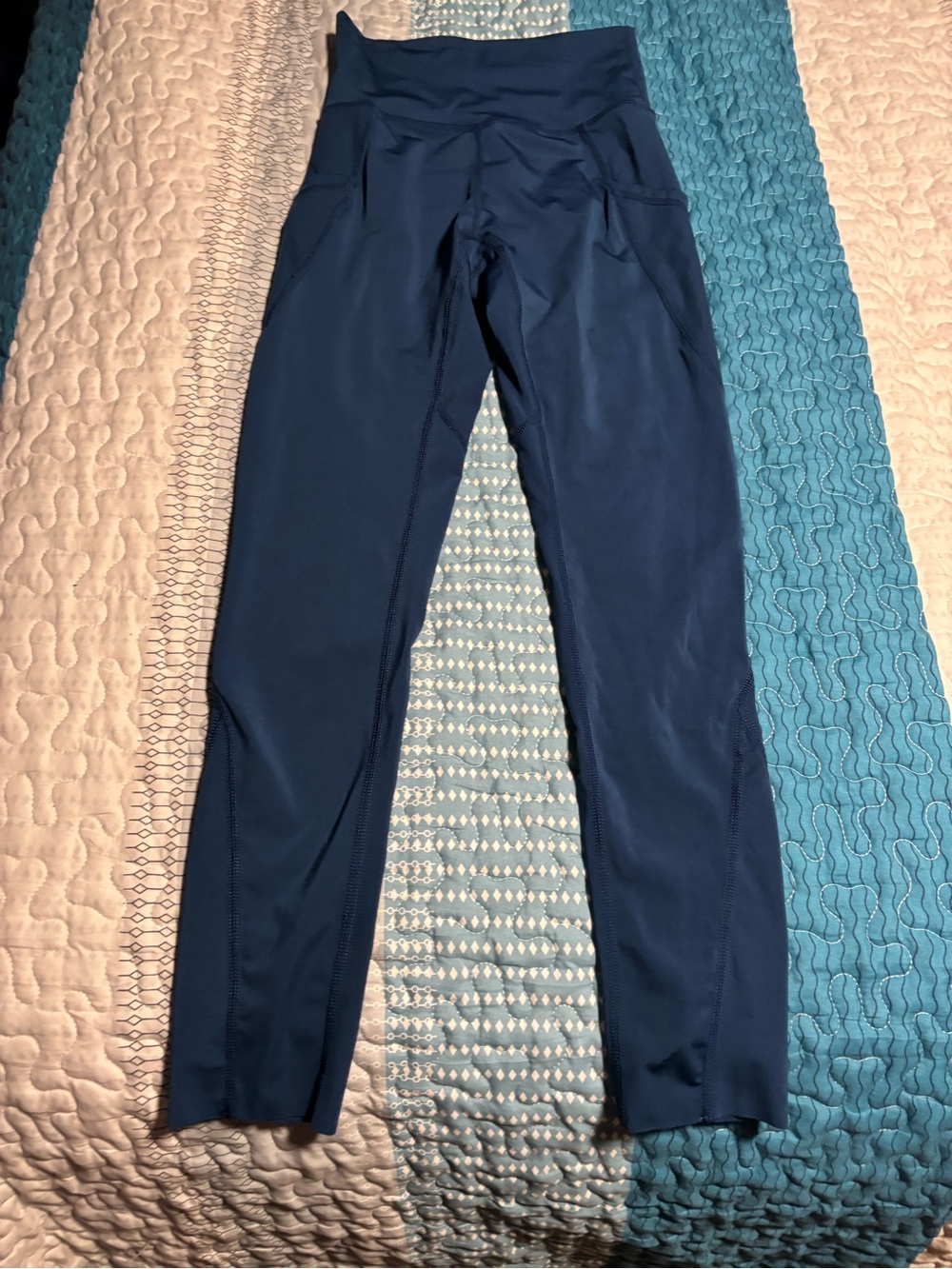 Womens P’tula High-Waist Athletic Leggings in Navy Blue